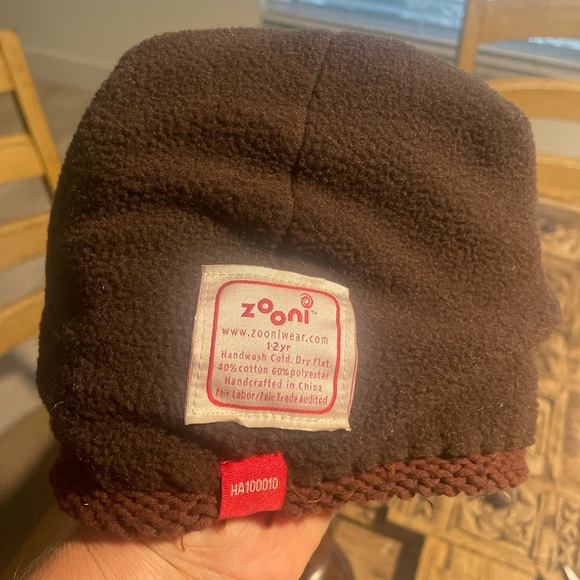 ZOONI Monkey Chimp Beanie, Cap, Balaclava. Handcrafted with custom yarns. NWOT - Picture 2 of 6